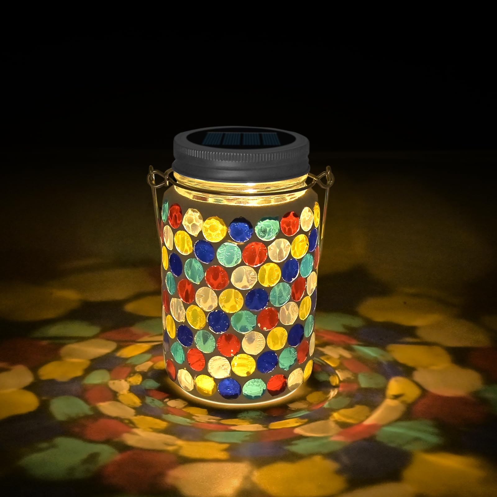 TOTHDATE 1PCS Mosaic Solar Lights Outdoor Garden - Image 2