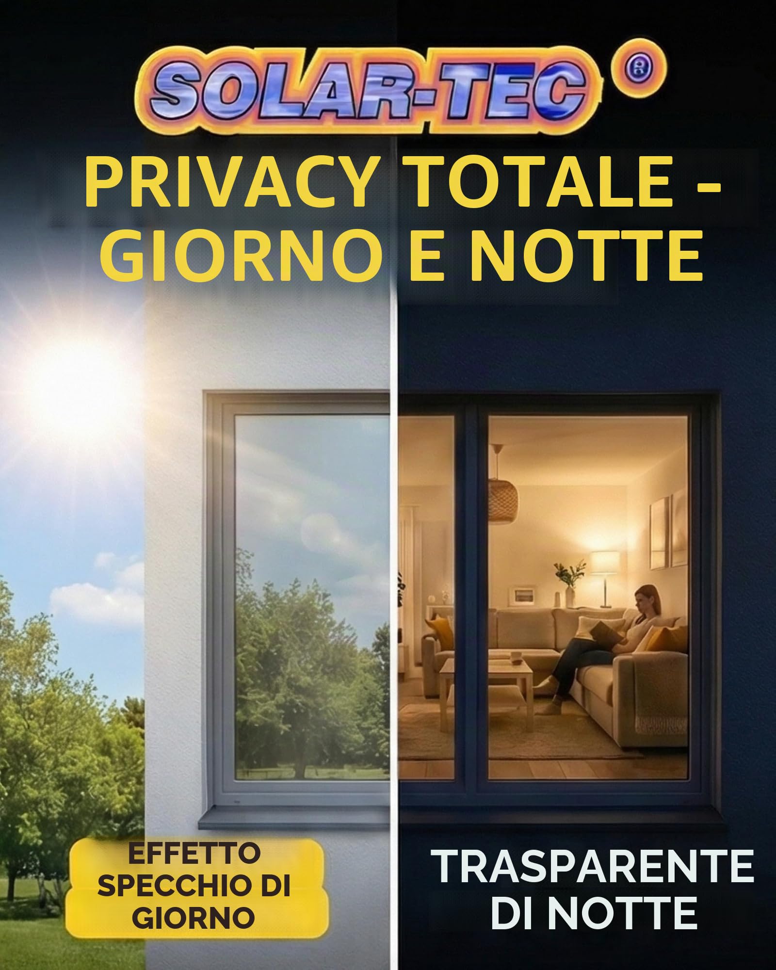 Pellicola universale di protezione da raggi UV 99%, a specchio, riduzione luminosità del 78%, autoadesiva, per interni ed esterni, Vetro, 300 x 76cm