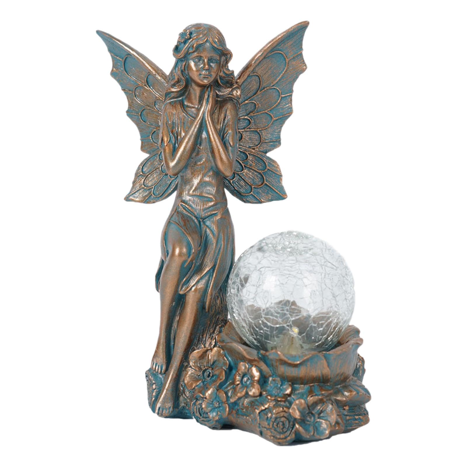 Statue d'ange figurines en résine pour jardin décoration extérieure et DIY créatif