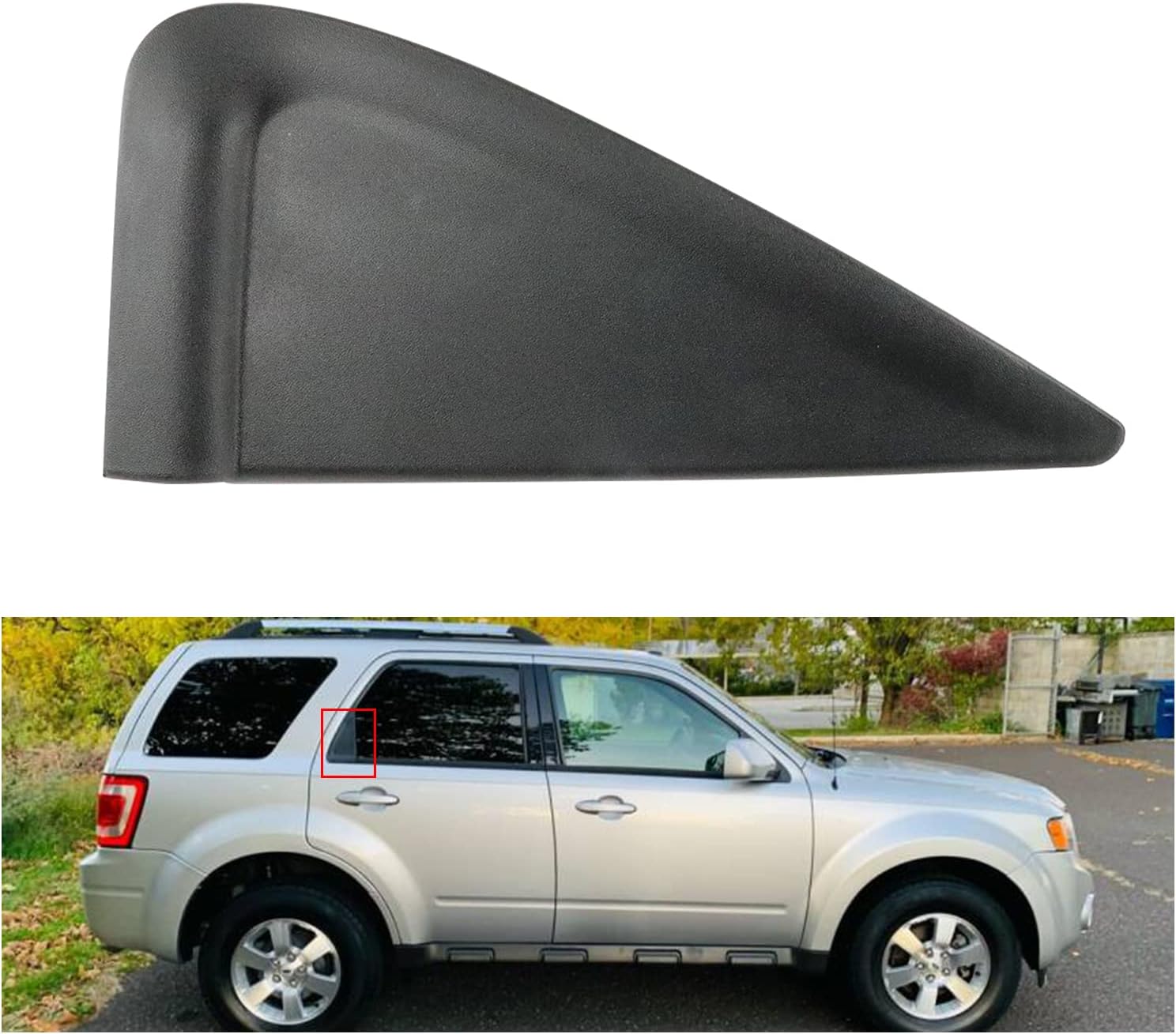 1x Rear Right Door Window Delta Molding Panel Cover For 2005-2010 Kia Sportage