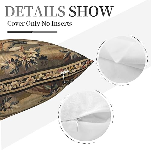 Miniatura 6 de Aubusson - Fundas de almohada decorativas de 18 x 18 pulgadas, para decoración del hogar, sala de estar, dormitorio, dormitorio universitario, cama,