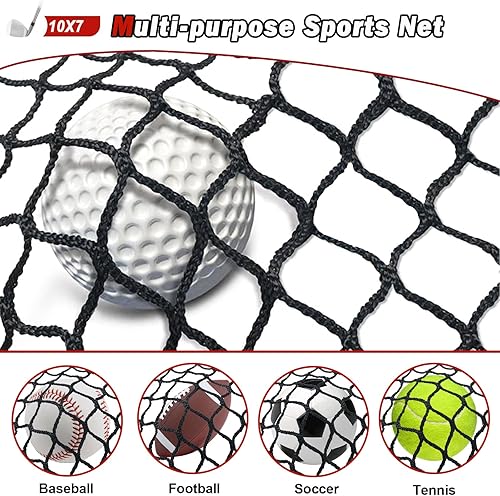 Miniatura 5 de Sports Netting - Heavy Duty Ball Net for Golf, Baseball, Hockey, Soccer