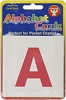 Vista 5 de Hygloss Paquete de 60 Tarjetas del Alfabeto – Letras Mayúsculas y Minúsculas Tarjetas Blancas de 3 Pulgadas – Kit de Tarjetas de Aprendizaje