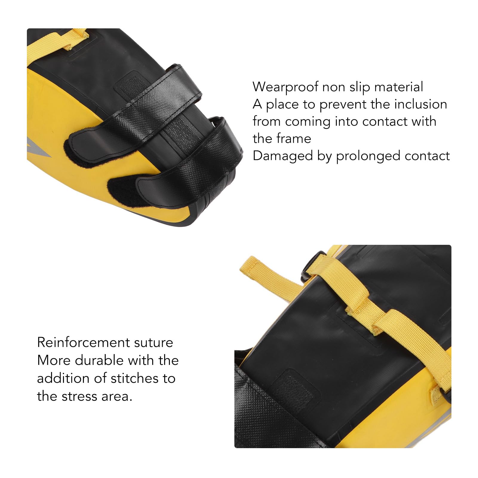AMONIDA Borsa per Bikepacking, Borsa da Sella per Bikepacking Elastica in PVC 500D Ciclismo