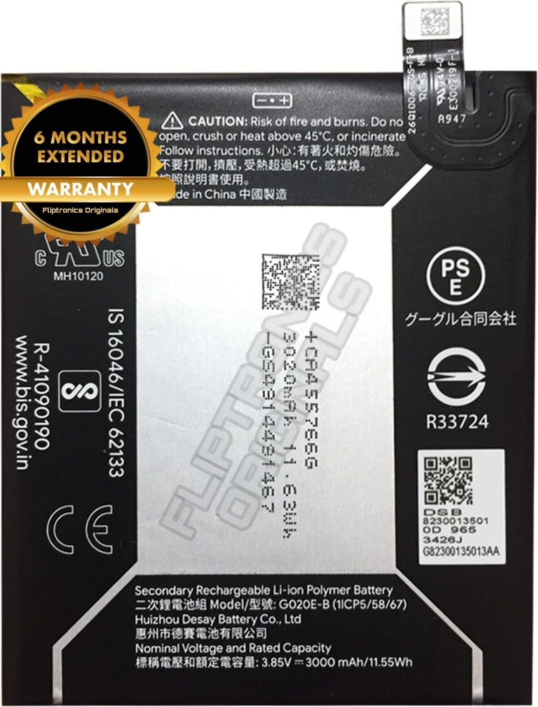 G020E-B Battery for Google Pixel 3A G020A /G020E/G020B Battery with 6 Month Warranty**** K233