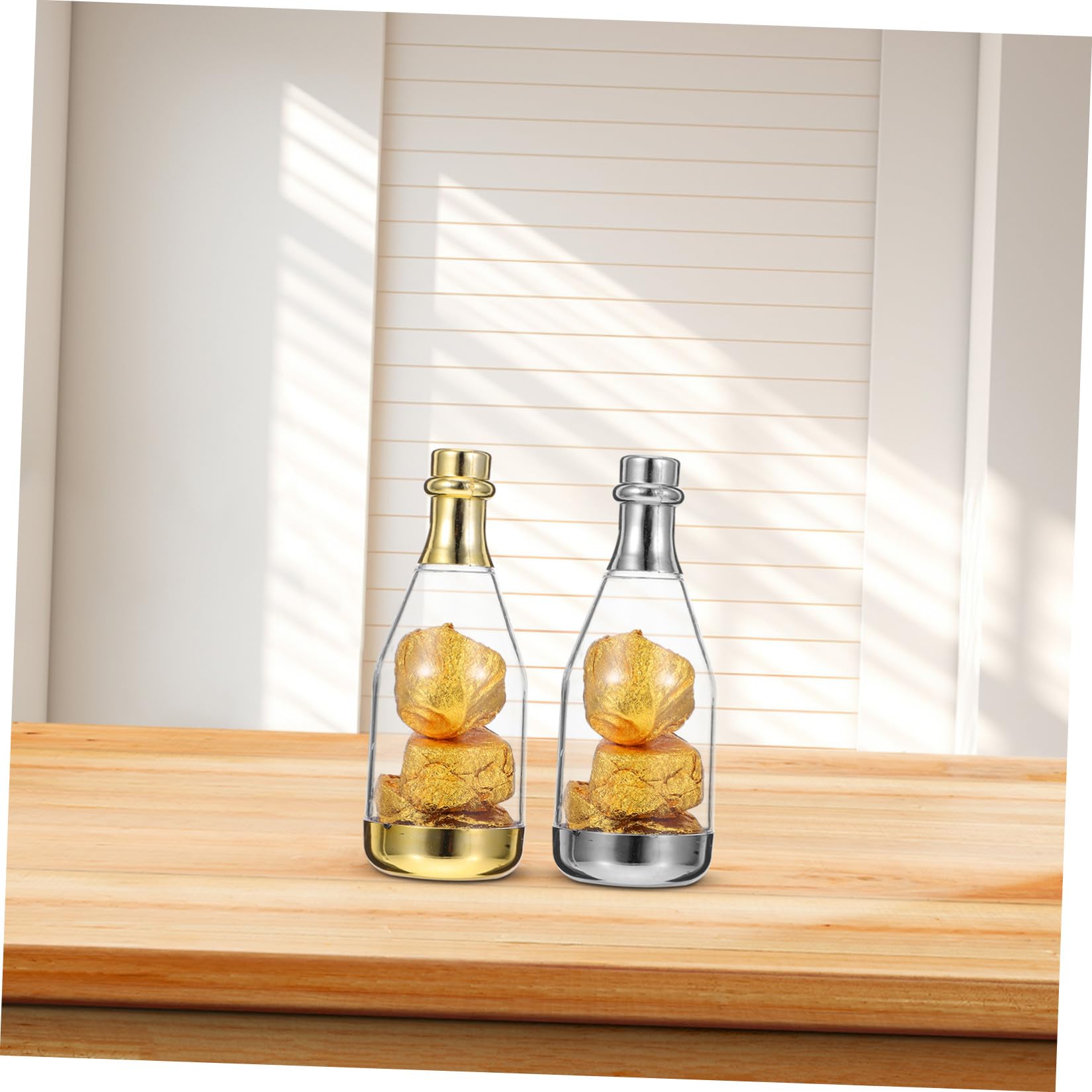 HEANUJJ 20 Cajas de Dulces Forma de Botella de Plástico para Regalos de Boda y Fiestas, Ideales para Packaging y Detalles Decorativos