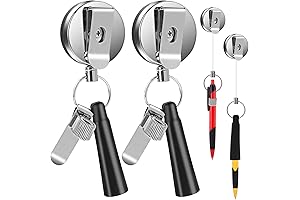 2-Pack Retractable Lanyard Pen Holder