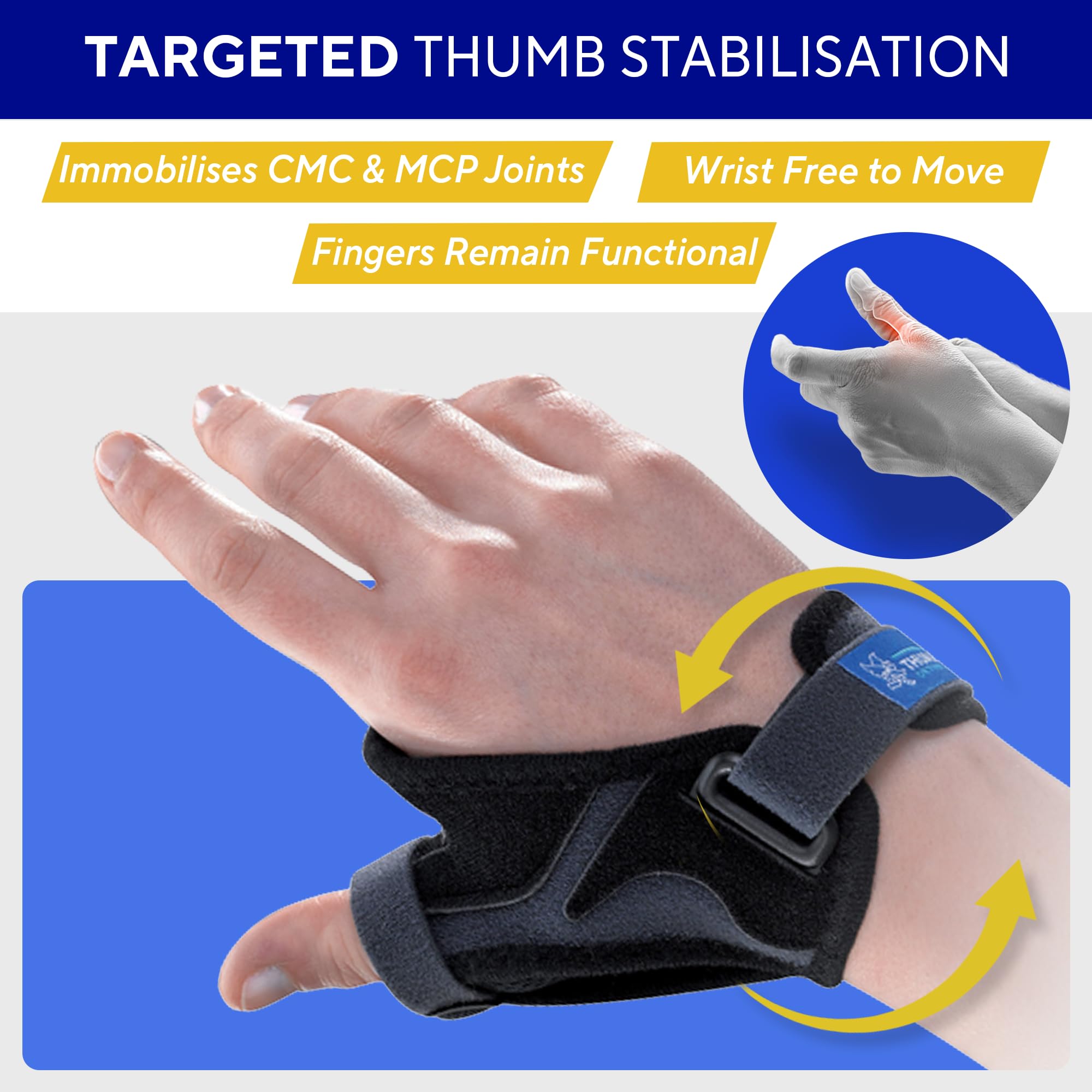 Ligaflex Rhizo - Supporto per pollice, per osteoartrite, storte e terapia post-operatoria