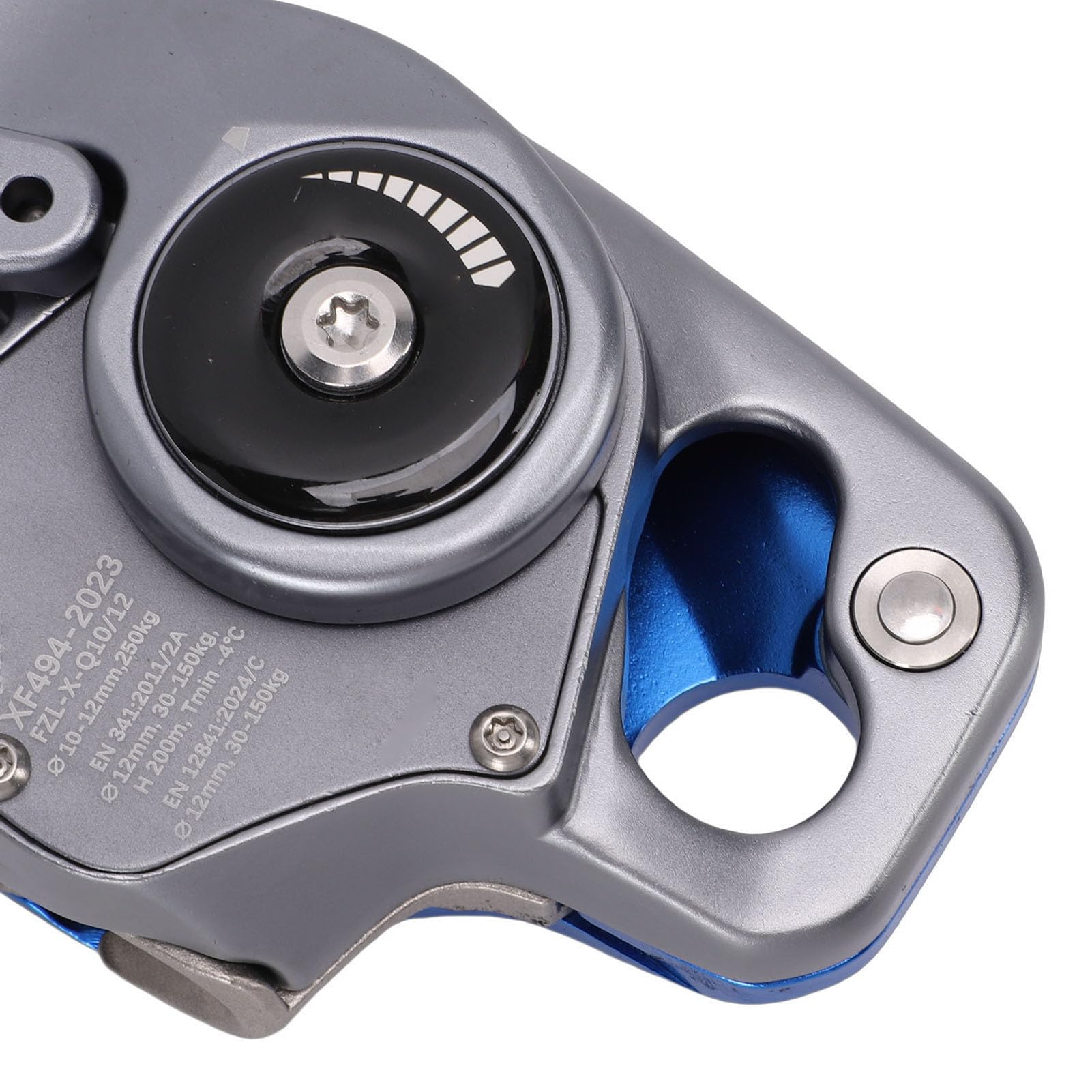 Changor Descenso para Trabajos Aéreos 15KN Forjado Anodizado 10-12mm | 7075 aluminio aeroespacial y acero inoxidable, trabajos aéreos, rescate de emergencia, equipo de rescate, cuerda de 10-12 mm