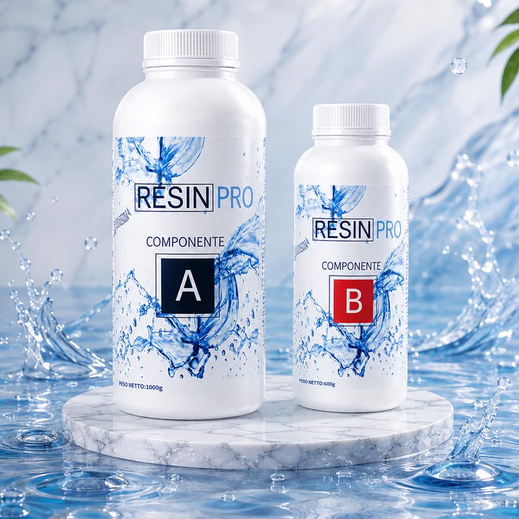 Resine Époxy Tres Liquide ‘LIQUIDISSIMA’ 3,2 Kg Pour Créations, Bijoux, Objets De Decoration – Ultra Transparente – Resine Liquide Pour Moules Très Détaillés et Inclusions