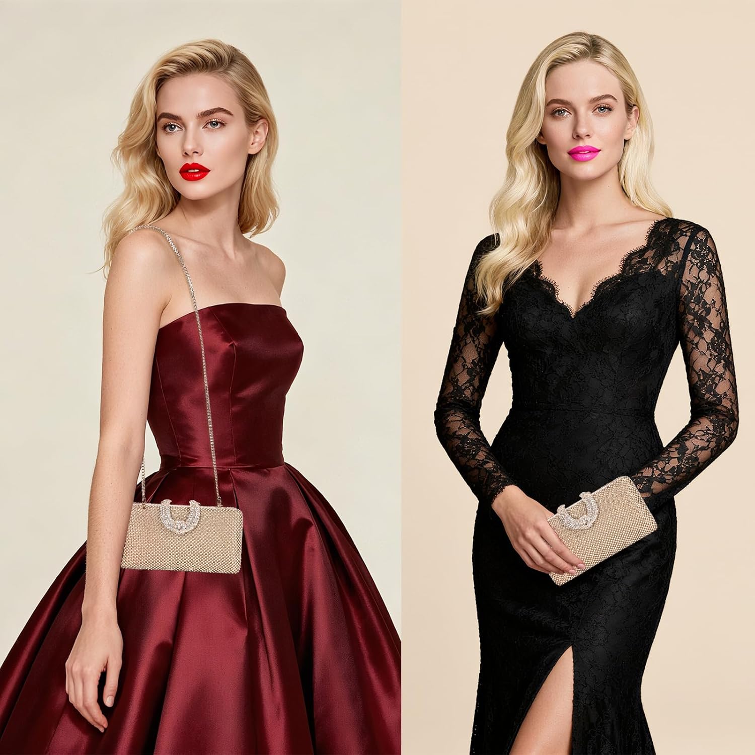 Sparkly Rhinestone Crystal Clutch for Wedding Party Dressy Handbag Formal Party Evening Bag For Women - Image 7