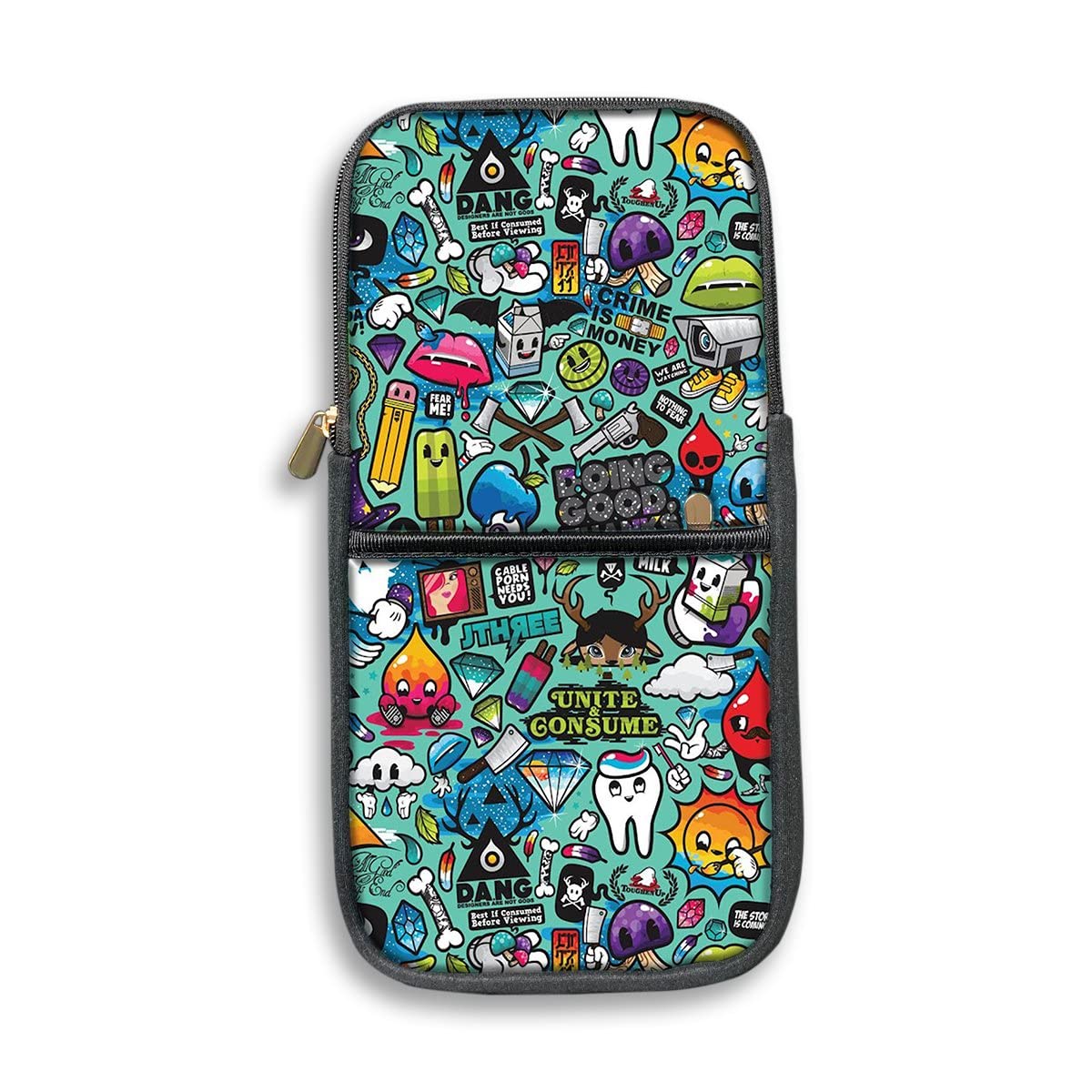 theskinmantra Keyboard and Mouse Sleeve for Logitech K380, Models - for Men and Women - Compact Sleeve for Keyboard and Mouse with Multi-Colored Designs (We Don't Care)-image-33