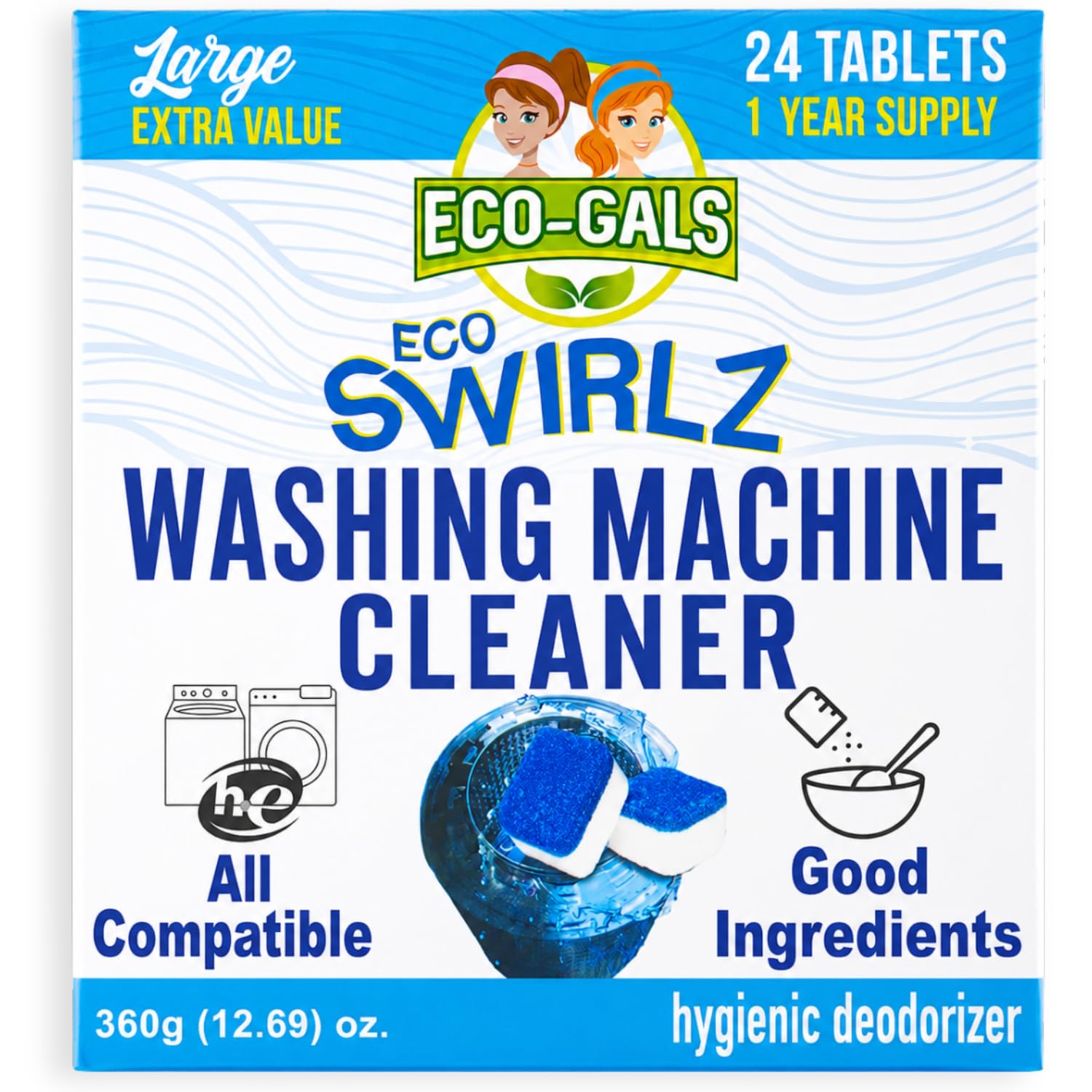 ECO-GALS Washing Machine Cleaner and Deodorizer