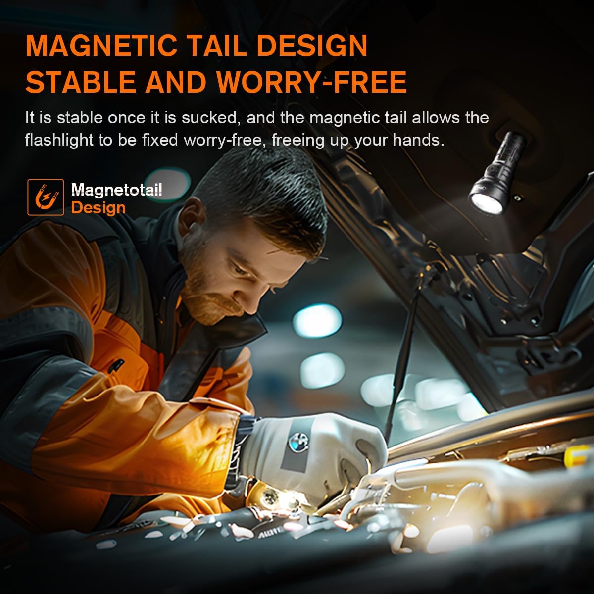 SuperFire 1600 Lumen Rechargeable Flashlight, Ultra-Compact 3.5" EDC Pocket Flashlight, IP55 Waterproof & Shockproof, Aircraft Aluminum Light for Camping, Emergency, Tactical, Outdoor Adventures