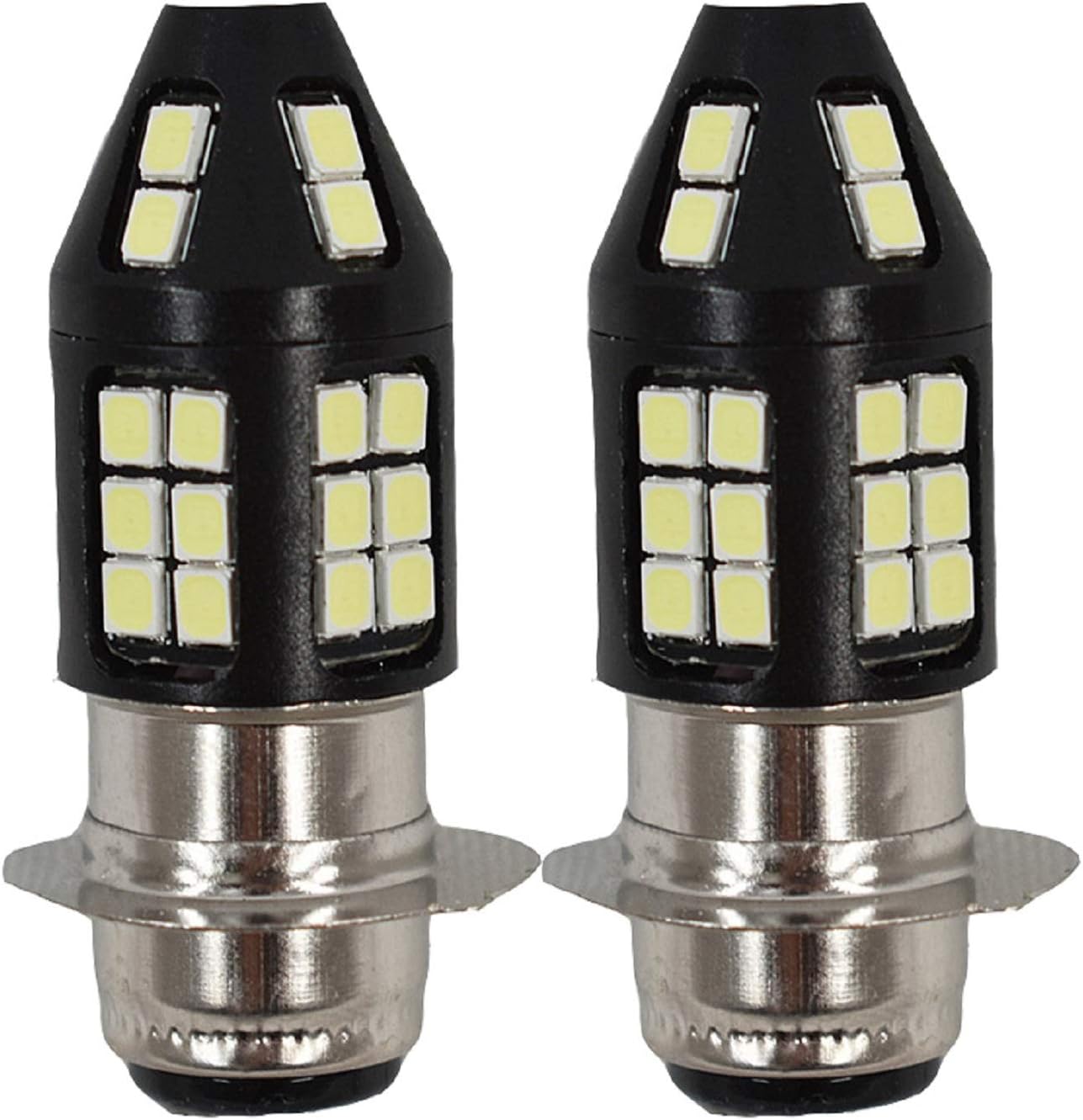 AISENPARTS 2*Headlights Fit for Yamaha Raptor 700 700R 06-18 White 6000K LED Bulb H6M