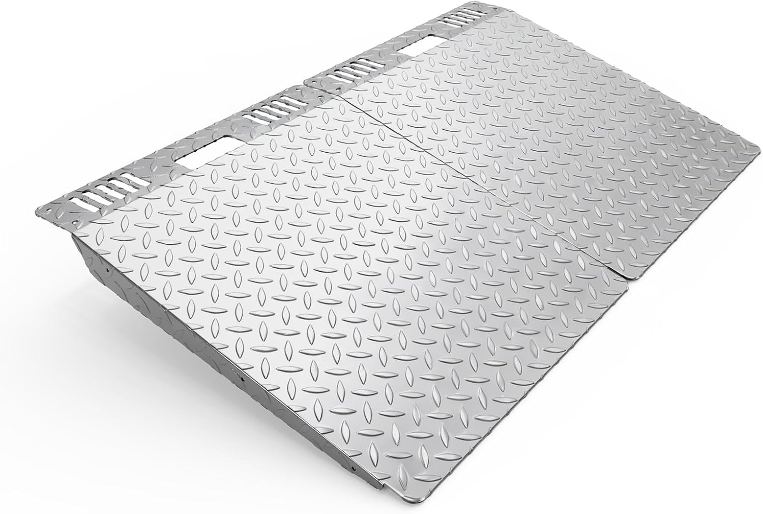 24" x 29“ Shed Ramp for Riding Mower - 1800 lb LBS/Pair Capacity Aluminum Anti-Slip Ramps for Lawn Mower Snow Blower Garages Barns (1Pack)