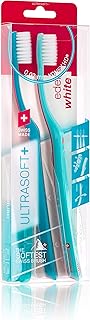 edel+white Flosser Ultra-Soft Duo Swiss-Made Toothbrushes - 2 Pack