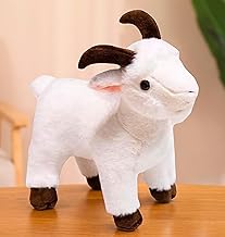Tickles Cute Goat Soft Stuffed Plush Farm Animal Toy for Kids Boys & Girls Birthday Gift (Size: 30 cm Color: White)