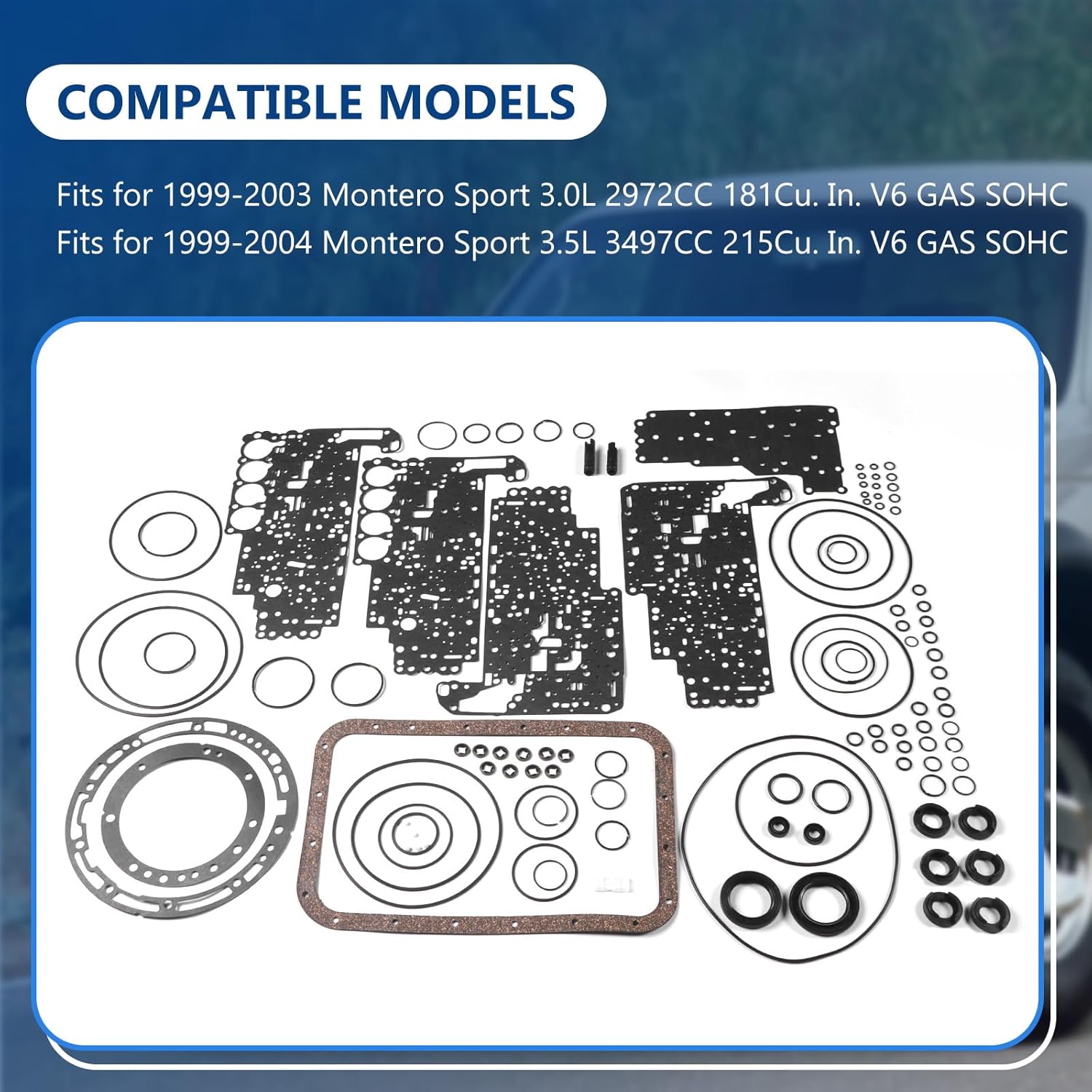 V4A51 R4A51 Transmission Overhaul Rebuild Kit Fits for 1999-2003 Montero Sport 3.0L, Fits for 1999-2004 Montero Sport 3.5L, Replace OE V4A51 R4A51
