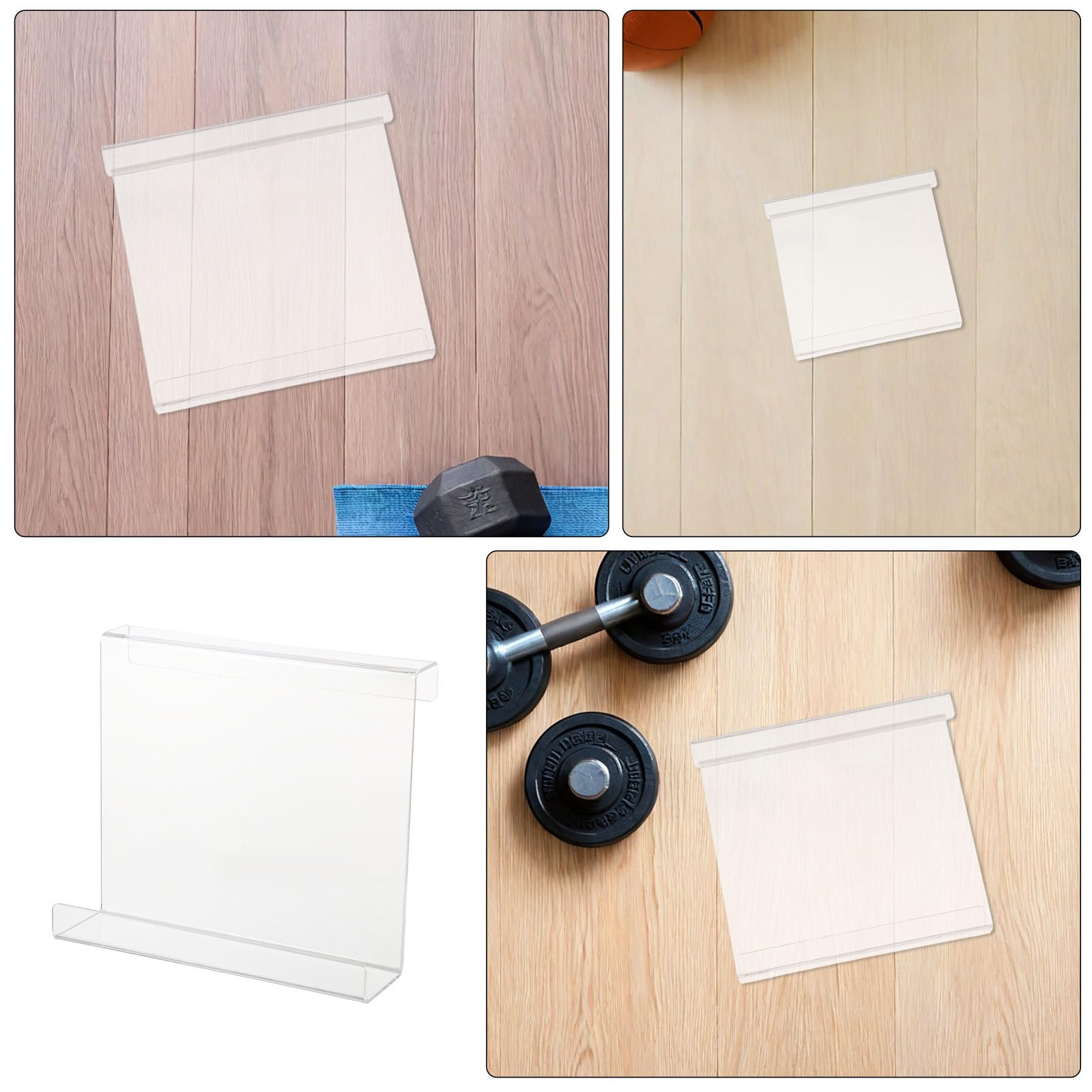 Lot de 2 Supports de Lecture pour Tapis de Course - Support de Lecture en Acrylique Transparent pour Tablette, Magazine ou Ordinateur Portable - Idéal pour Le Fitness à Domicile