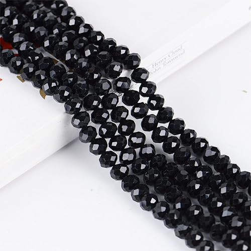 Miniatura 8 de 430 cuentas de cristal Briolette para la fabricación de joyas, cuentas de vidrio Briolette Rondelle facetadas de cristal AB de 0.236 pulgadas con