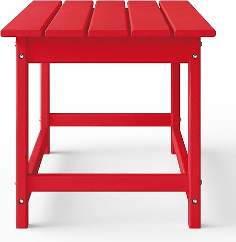 Vista 93 de WestinTrends Malibu - Mesa de centro para exteriores, 35 x 17.5 pulgadas, para todo tipo de clima, de madera de polietileno, para patio, jardín