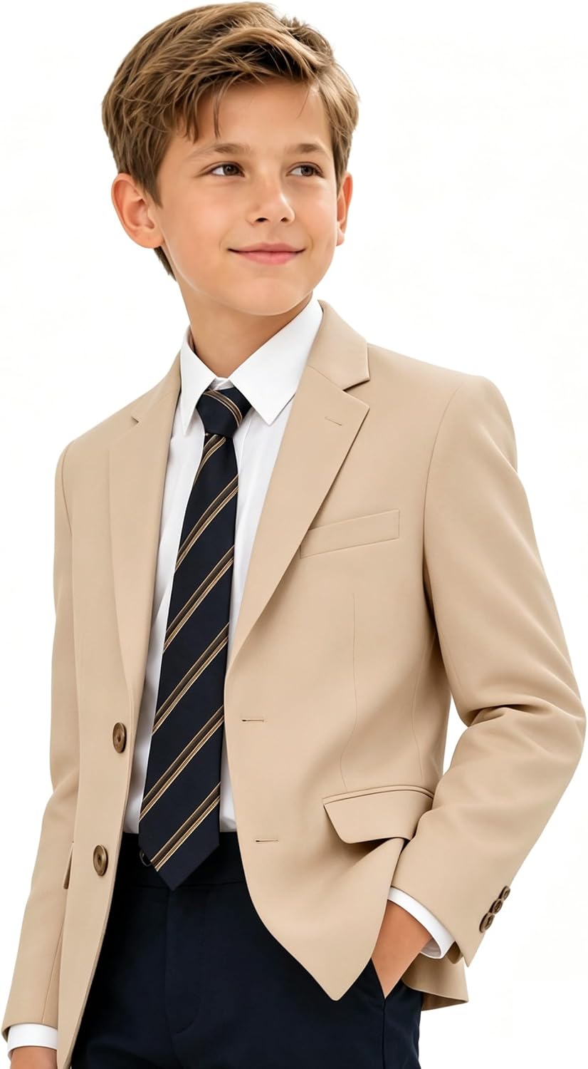 Blazers for Boys Formal Suit Jacket Summer Sport Coat School Uniform