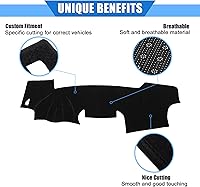 Vista 3 de Cubiertas de salpicadero para Toyota RAV4 2007-2012 actualización de poliéster para consola central de automóvil, cubierta interior de tablero