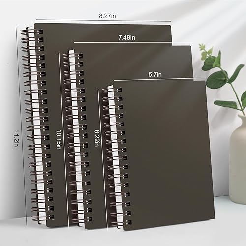 Miniatura 4 de AHGXG Cuaderno de espiral con rayas universitarias, cuaderno de espiral de 8.5 x 11 pulgadas, tamaño A4, diario rayado de 300 páginas, papel grueso