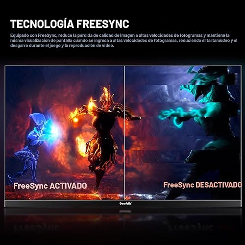 Miniatura 3 de Gawfolk Monitor de juegos PC de 200 Hz de 24.5 pulgadas, pantalla FHD 1080p, altavoces incorporados, 1 ms sin bisel, freesync, 99% sRGB, vista de