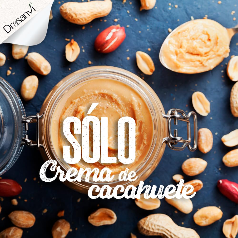 Drasanvi ECOSANA CREMA DE CACAHUETE CERTIFICADO BIO by - Fuente de proteínas - Alto contenido en fibra - 100% cacahuetes ecológicos - VEGANO - SIN GLUTEN - 350g — view 4