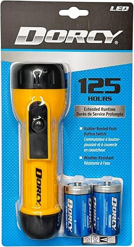 Miniatura 10 de Dorcy Linterna de trabajo resistente con baterías, 41-2350, verde