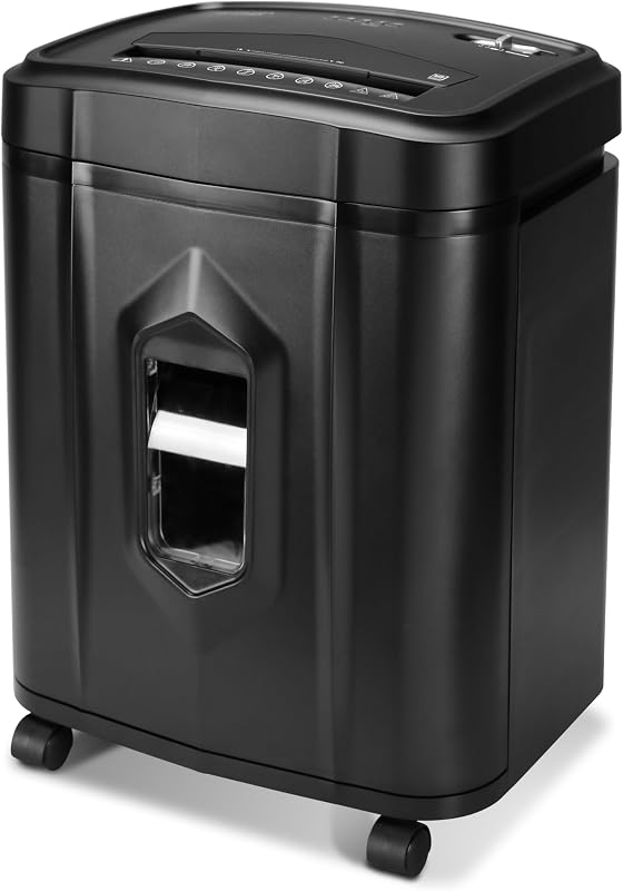 AU1225MA High-Security 12-Sheet Micro-Cut Paper and CD/Credit Card Shredder/ 5-Gallon Pullout Basket/40 Minutes Run Time