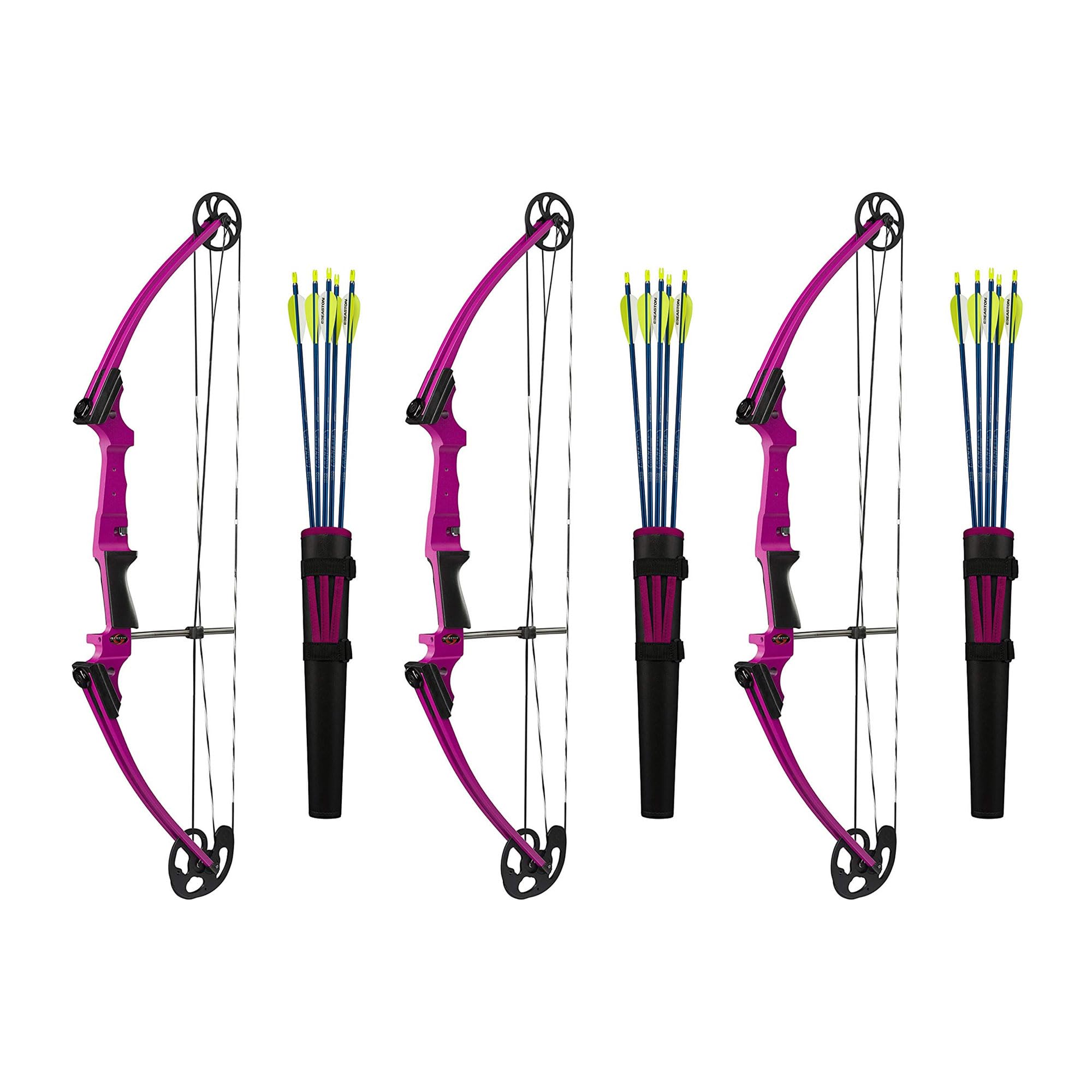 Genesis Archery Compound Bow Archery Kit w/Adjustable Draw Length 15