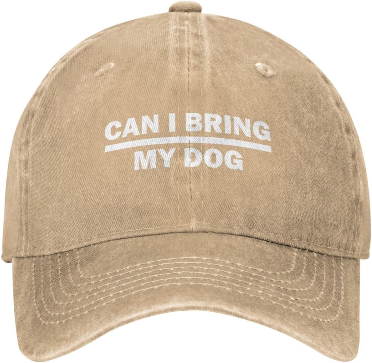 Can I Bring My Dog Hat Women Funny Baseball Caps Funny Birthday Gifts for Men
