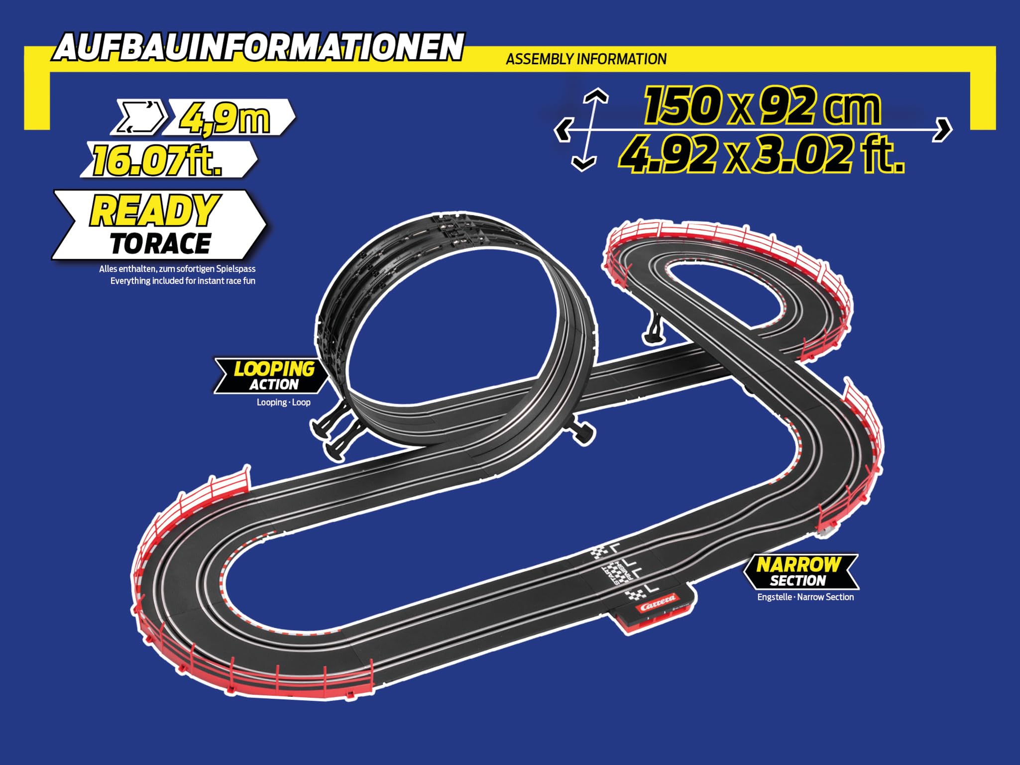 Carrera GO!!! VR46 Ultimate Racing Rennbahn-Set I Rennbahn mit lizensierten Slotcars | bis zu 2 Spieler | Für Kinder ab 6 Jahren & Erwachsene