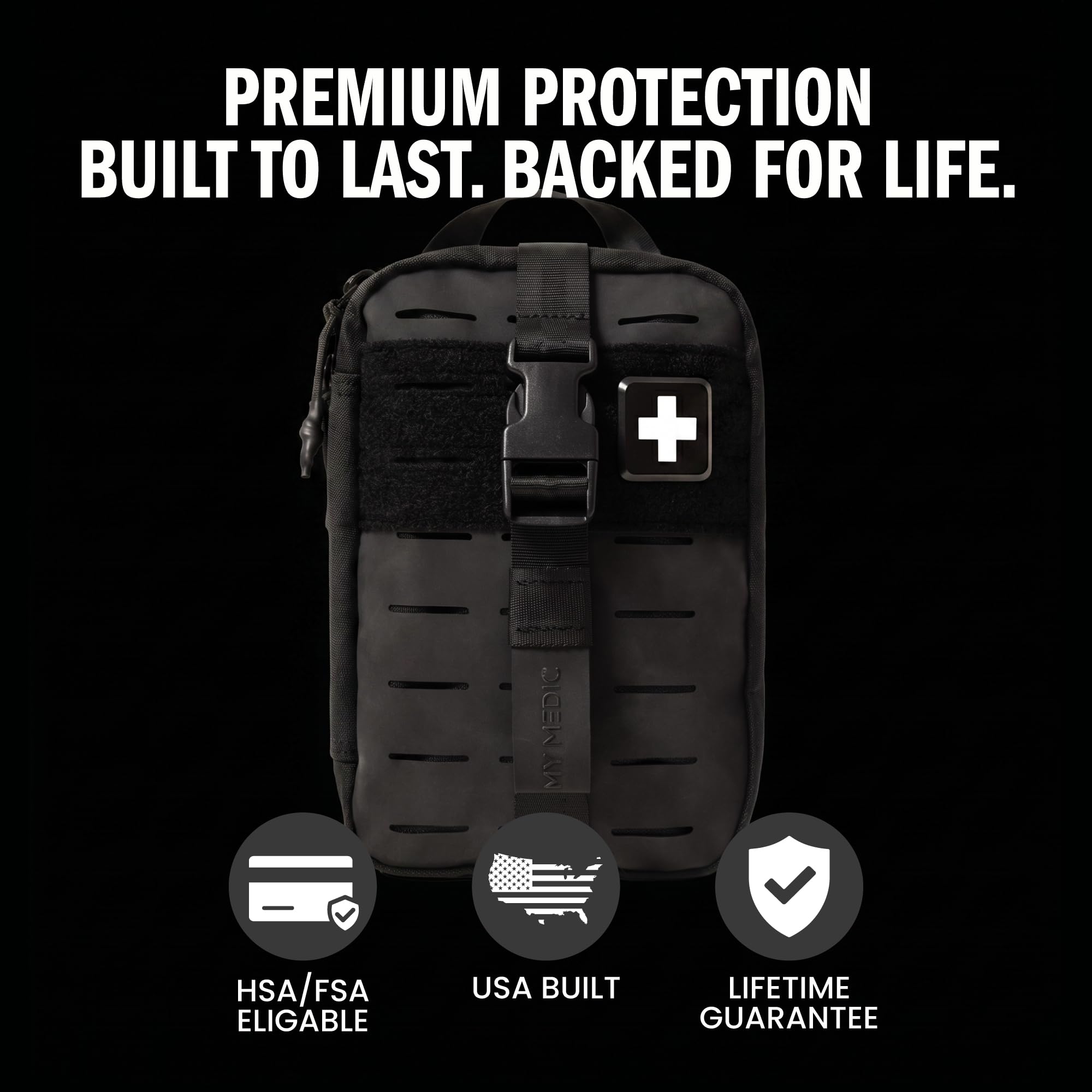 MY MEDIC MyFAK PRO - Kit táctico de trauma IFAK y kit de primeros auxilios con torniquete, artículos HSA FSA, fabricados en Estados Unidos, suministros médicos de combate, paquete de trauma y bolsa