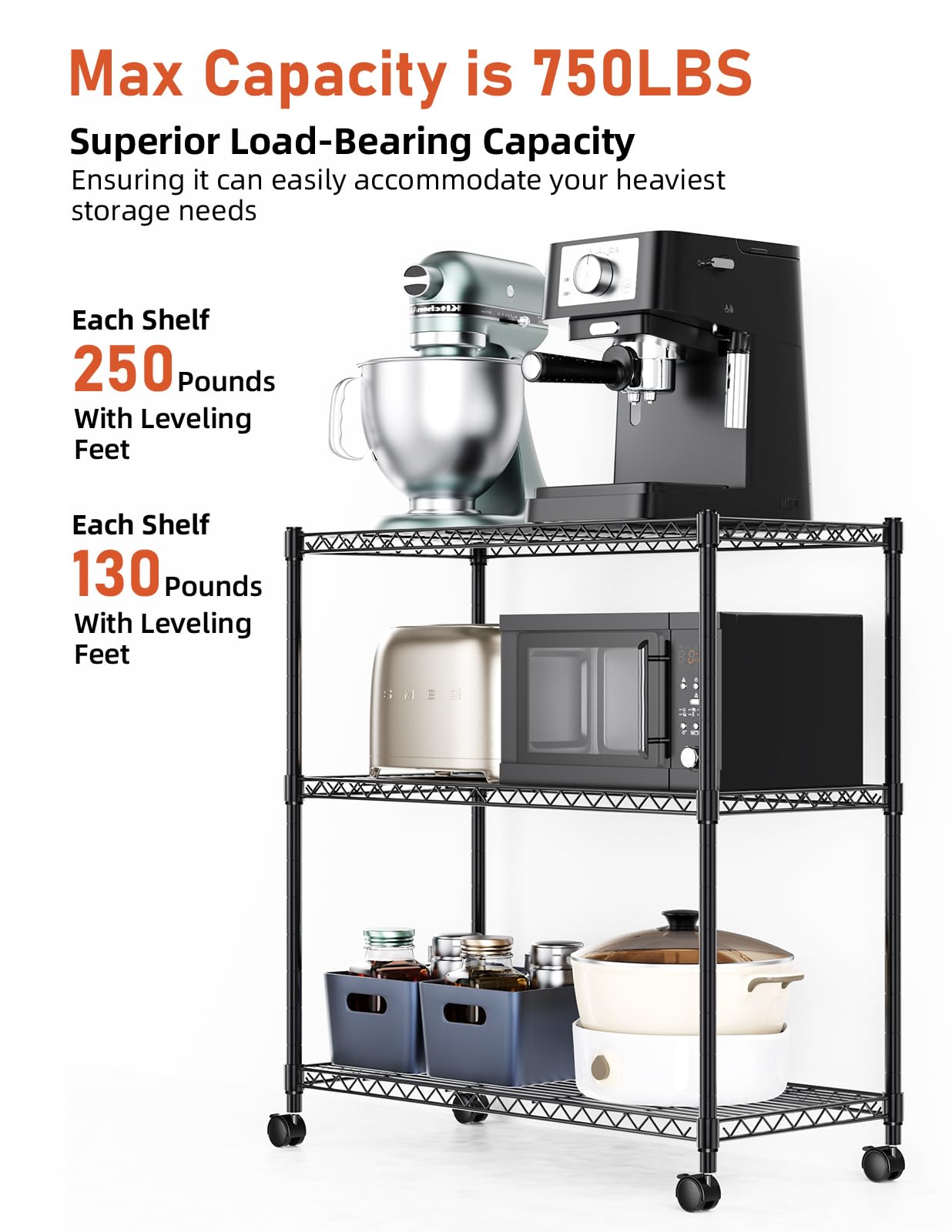 Lendpea Étagère à Bois De Chauffage Sur Roulettes, Pliable à 2 Niveaux