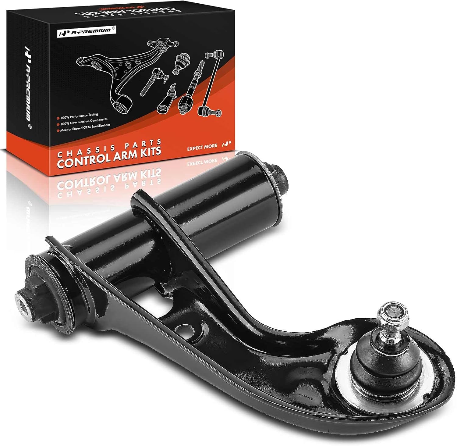 A-Premium Front Left Upper Control Arm, with Ball Joint & Bushing, Compatible with Mercedes-Benz E300 1996-1999, E430 1998-1999, SLK230 2004, SLK32 AMG 2004