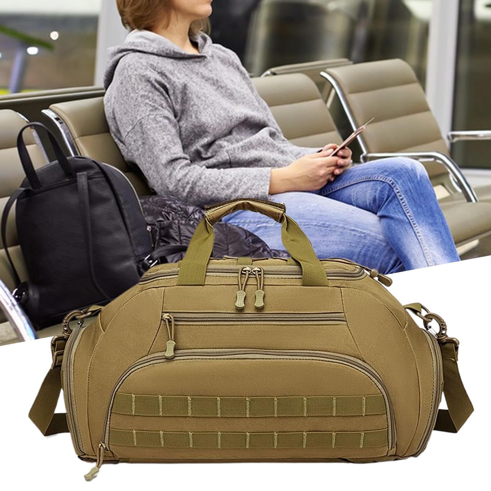 Zaino Da Palestra Per Uomini Con Scomparto Per Scarpe Convertibile | Zaino Leggero Sportivo per Escursionismo per Attività Outdoor Viaggio Campeggio Pesca Allenamento Pernottamento Weekend Gita