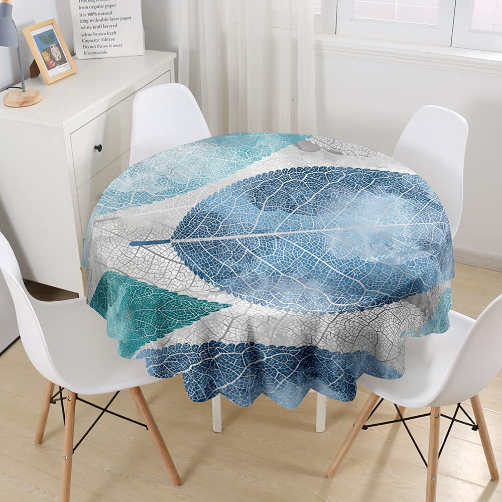 Nappe ronde lavable polyester 150cm imperméable pour table de salle à manger
