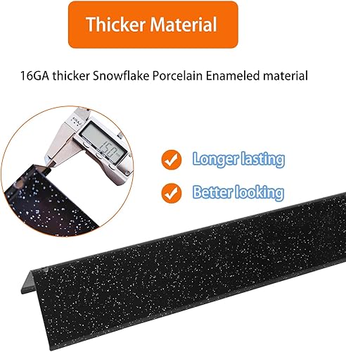 Miniatura 3 de Piezas de repuesto para parrilla Weber GS4 Spirit II 200 e I 200 Series con control frontal, barras aromatizantes 7635 de 15.3 pulgadas y tubos de