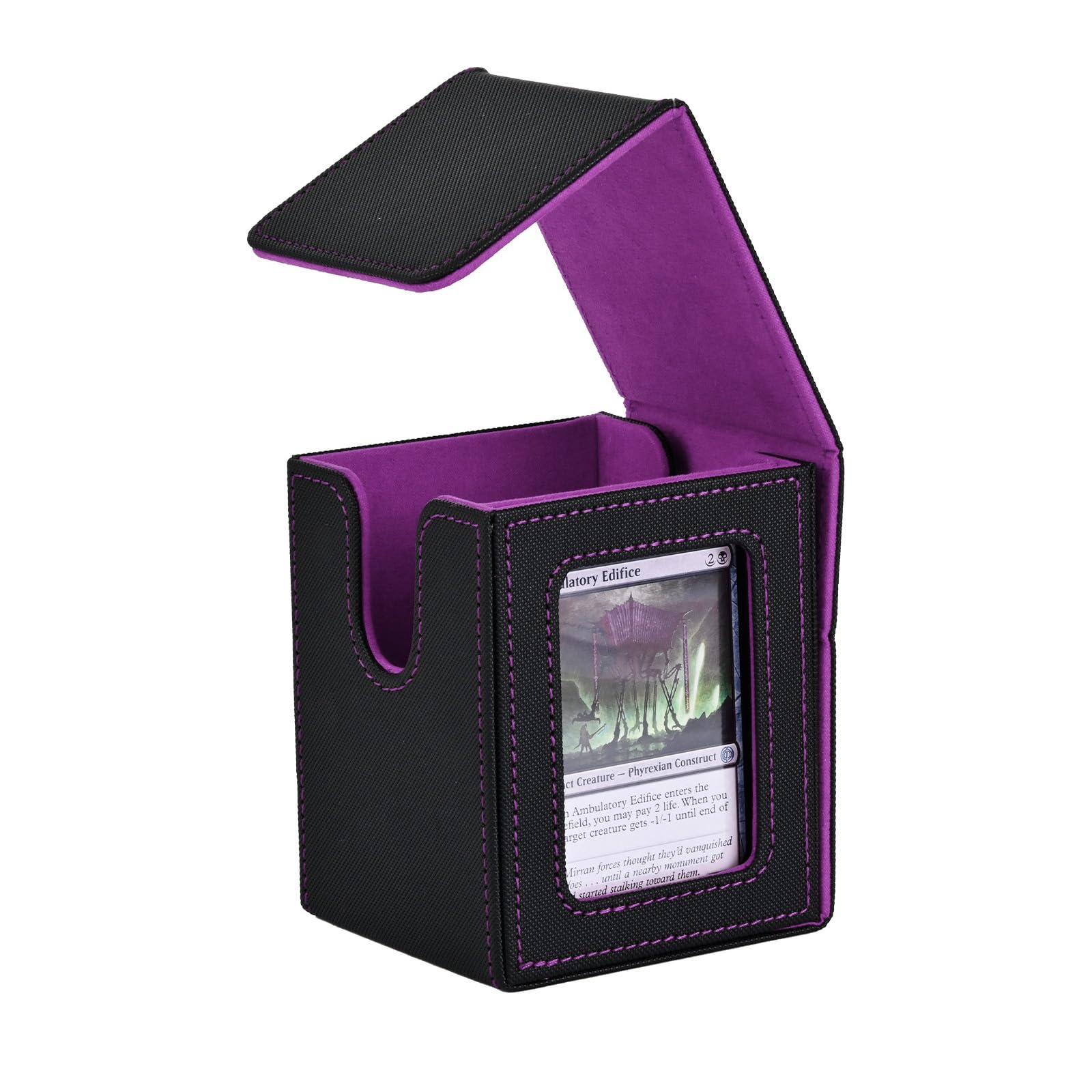 JIAPIKA Space Saving Strategic Set Keeper Boasts Vertical Layout and Consistent Fastening for Arranged Game Items Card Sleeve Storage Card Holder Featuring Clear Panel