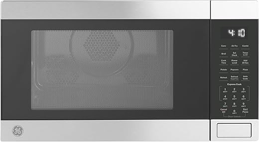 GE GCST10A1WSS 3-in-1 Microwave Oven, 1,050W AF, Broiler & Convection, Child-Lock Tech - Stainless Steel (Refurbished)