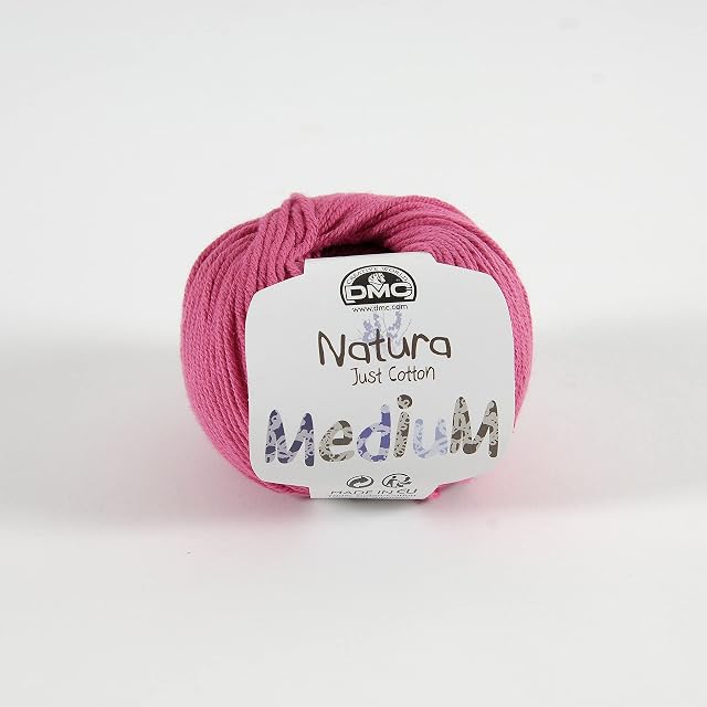 DMC Natura Medium Yarn, 100% Cotton, Colour (444), 50g