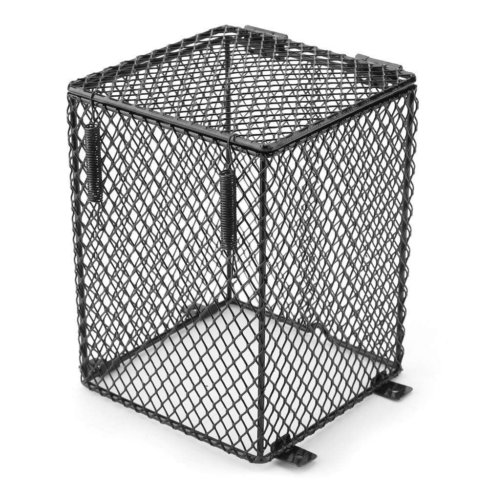 AbatJour Reptile Protecteur Céramique pour Lézard, Couverture Lumière Chaleur, Accessoire Essential pour Terrarium, Reptile Lamp Cover Cubiod