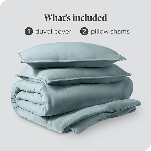 Miniatura 8 de Bare Home - Juego arenado de funda de edredón para cama matrimonial, colección 1800 Premium - Funda fresca de edredón y fundas de edredón