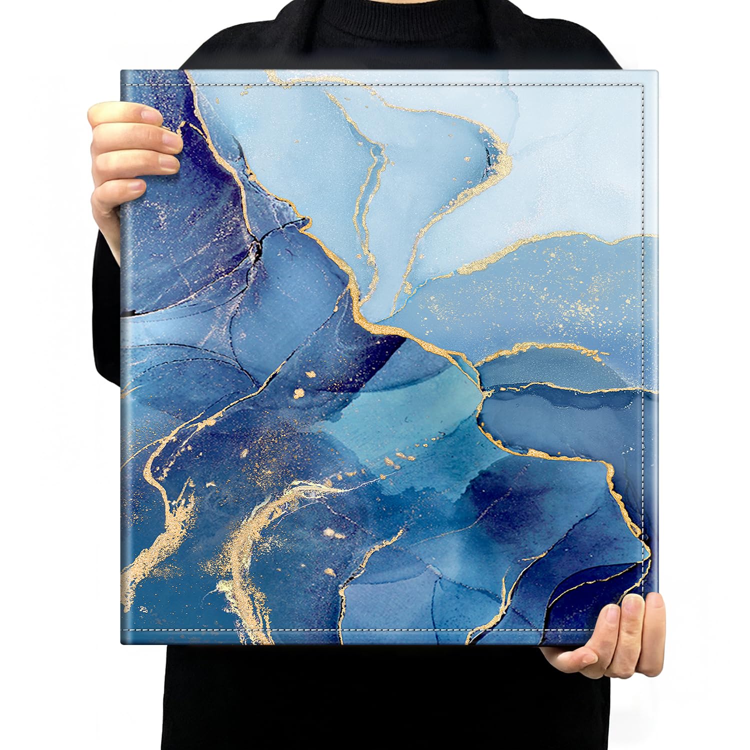 Fintie Photo Album 4x6 Photos - 600 Pockets Large Capacity Photo Book Cover for Family Wedding Anniversary Baby Vacation Pictures, Ocean Marble