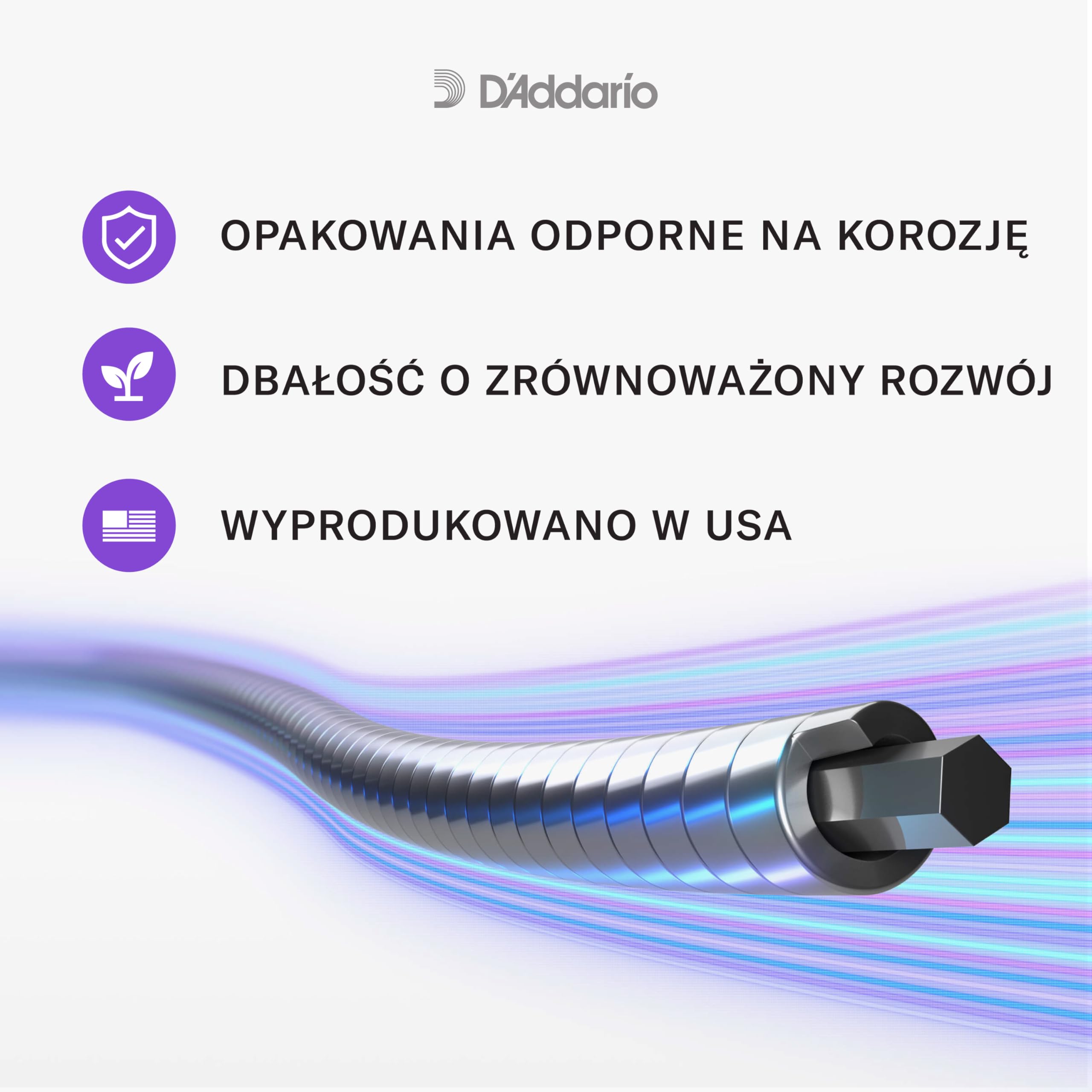 D'Addario ECB82 XL chromowane średnie (.050-.105) struny do gitary basowej
