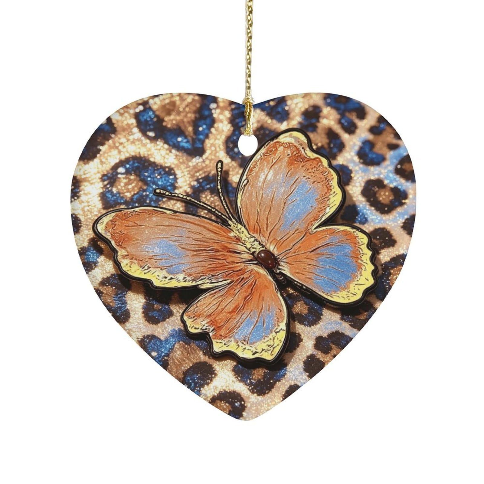 Fekiloot Style Butterfly Ceramic Ornament Home Decor Keepsake